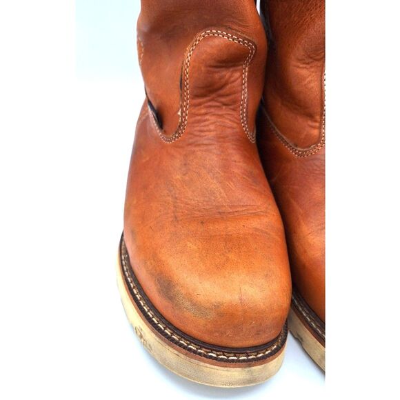 Mens Thorogood Work Boots Pre-Owned Steel Toe Size 12 EE - Picture 8 of 13